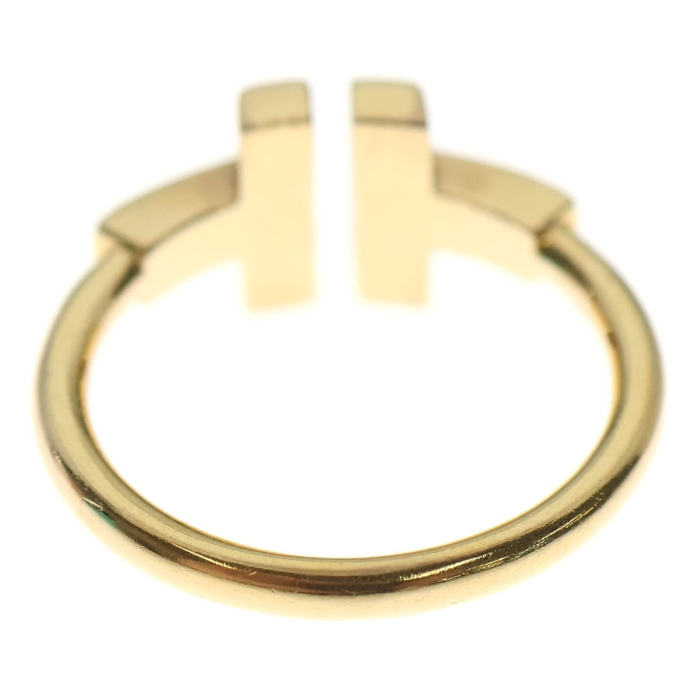 TIFFANY & Co.(ティファニー) Tワイヤー ホワイトシェルリング イエローゴールド Au750YG レディース