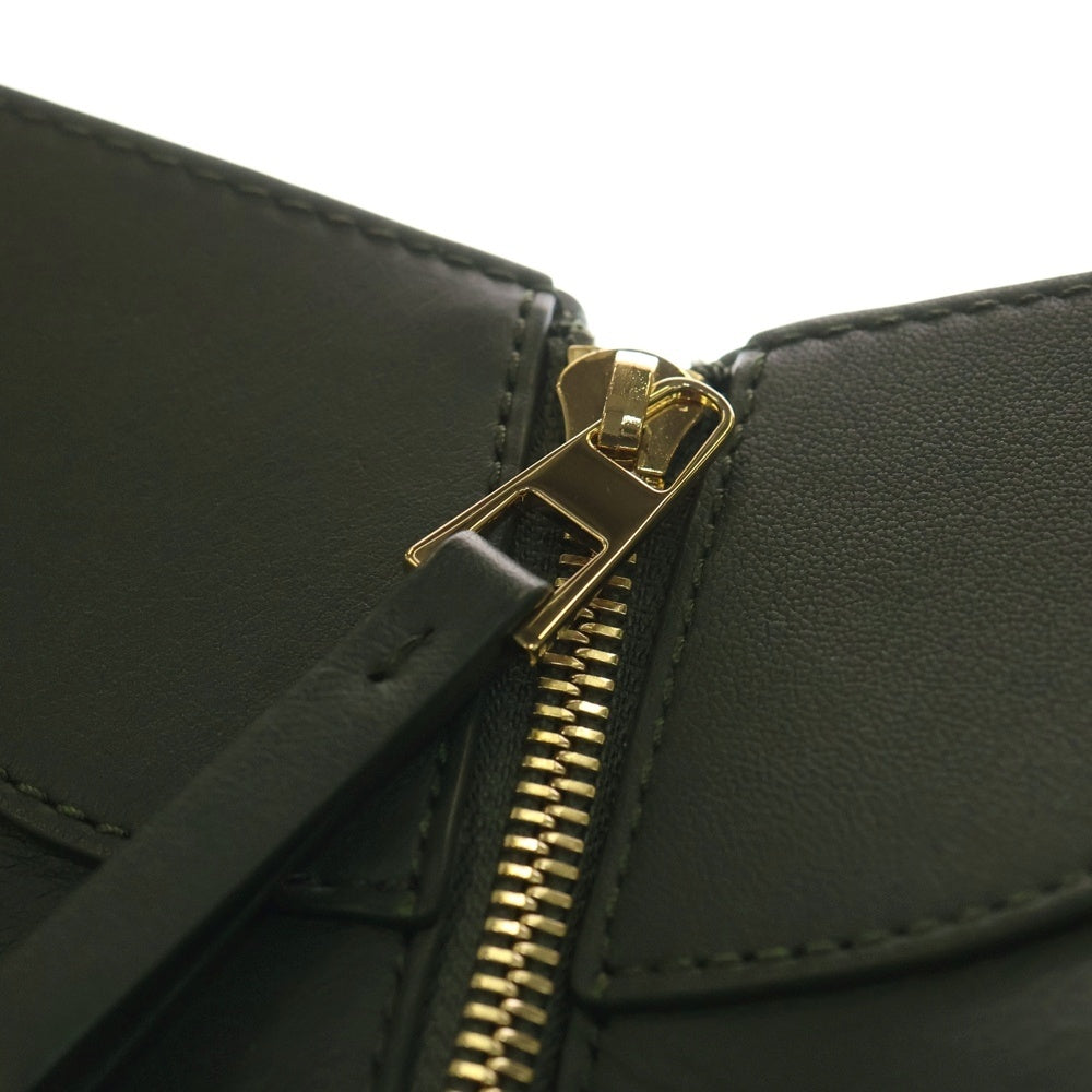 LOEWE(ロエベ) ハンモック コンパクト ショルダーバッグ グリーン レザー ゴールド金具 レディース