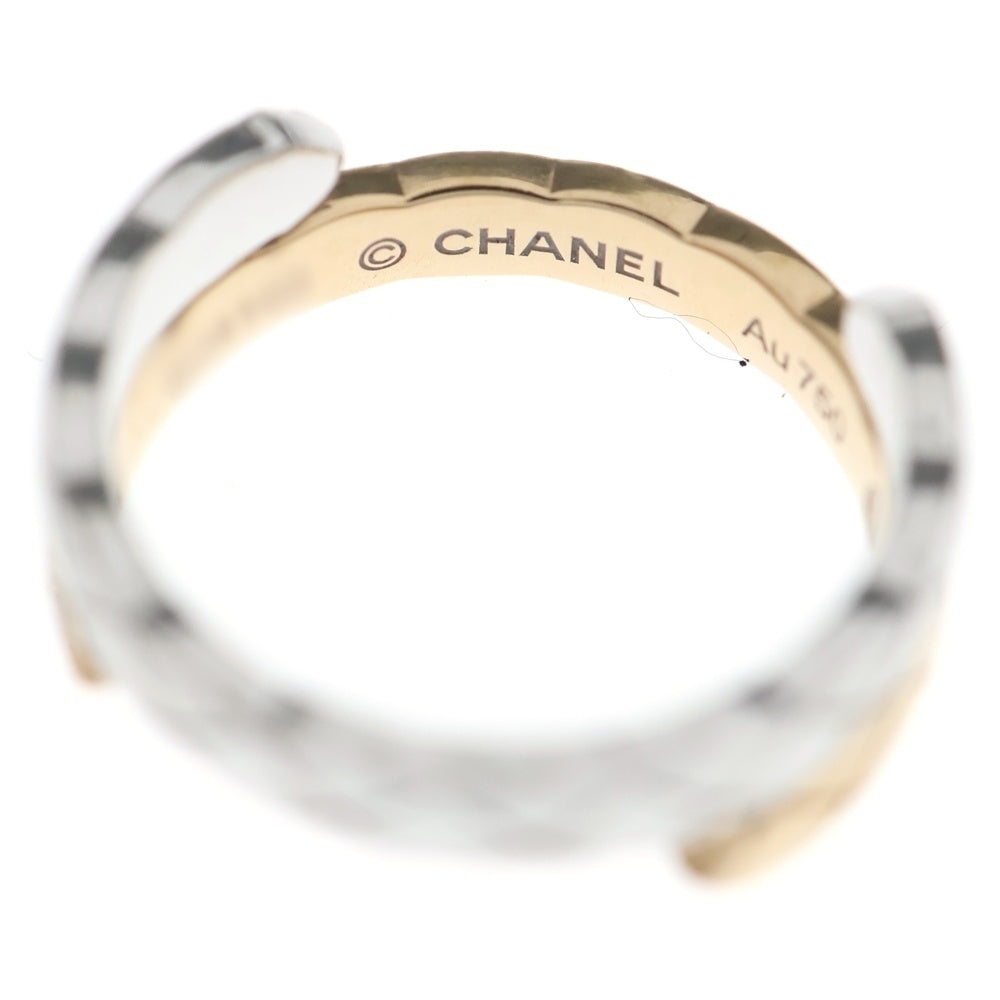 CHANEL(シャネル) ココクラッシュ ツインリング ダイヤ Au750 K18 YG/WG イエローゴールド×ホワイトゴールド J11971