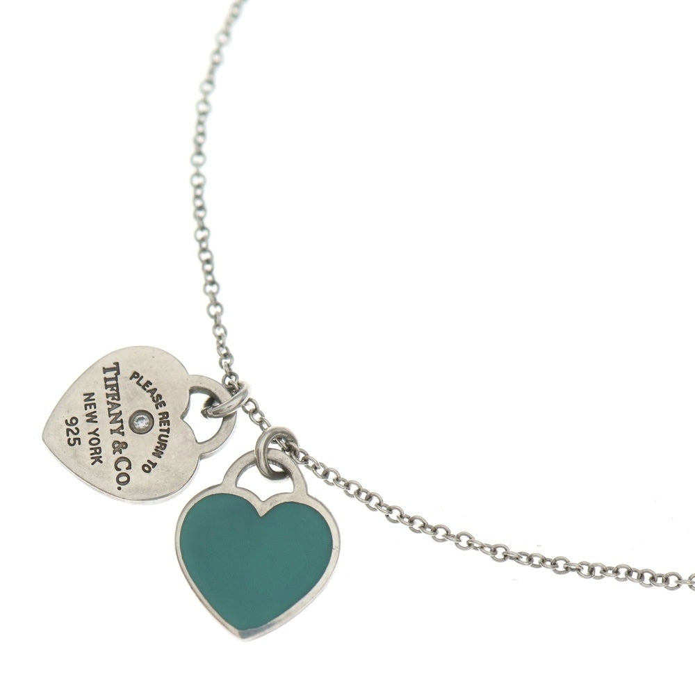TIFFANY & Co.(ティファニー) リターントゥ ティファニー ネックレス ペンダント チェーン シルバー×ティファニーブルー SV925
