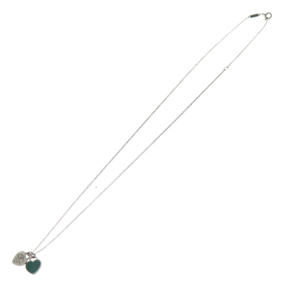 TIFFANY & Co.(ティファニー) リターントゥ ティファニー ネックレス ペンダント チェーン シルバー×ティファニーブルー SV925