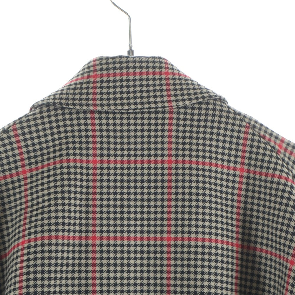 HYKE(ハイク) 21AW PLAID DOUBLE FACE TRENCH COAT ガンクラブチェックベルト付トレンチコート ブラウン 212-17304 022 レディース