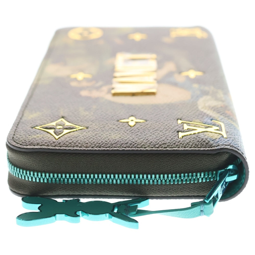 LOUIS VUITTON(ルイヴィトン) マスターズコレクション MANET マネ ジッピーウォレット モノグラム 長財布 ゴールド金具 マルチ/グリーン M64602 レディース