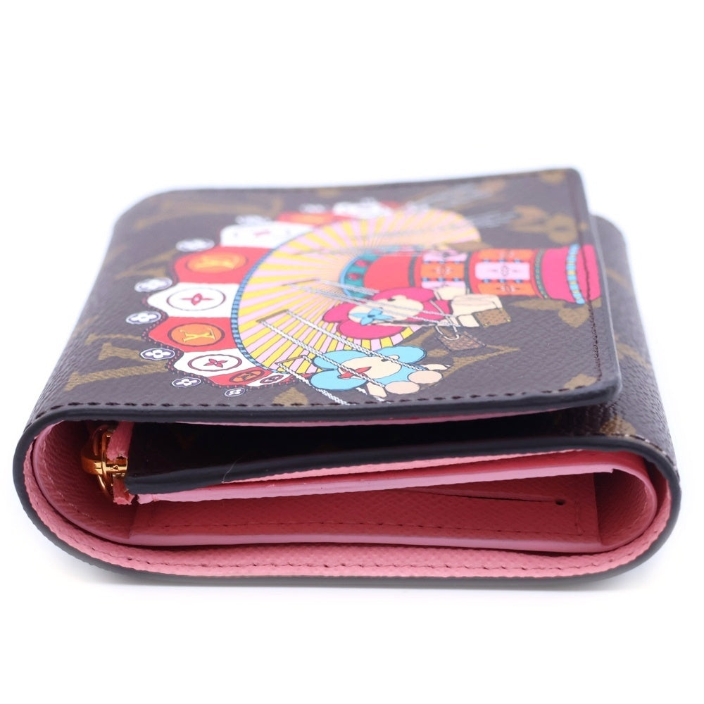 LOUIS VUITTON(ルイヴィトン) モノグラム ポルトフォイユヴィクトリーヌヴィヴィエンヌ ブラウン/ローズバレリーヌ M69754 三つ折り財布 ウォレット レディース