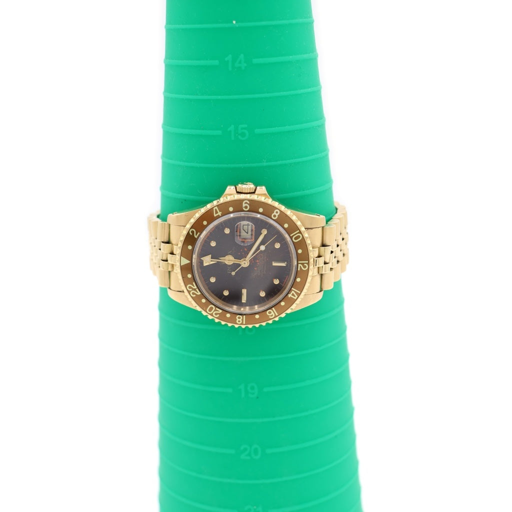 ROLEX(ロレックス) GMTマスター ブラウン文字盤 フジツボ 自動巻き 腕時計 K18YG イエローゴールド 83番台 16758