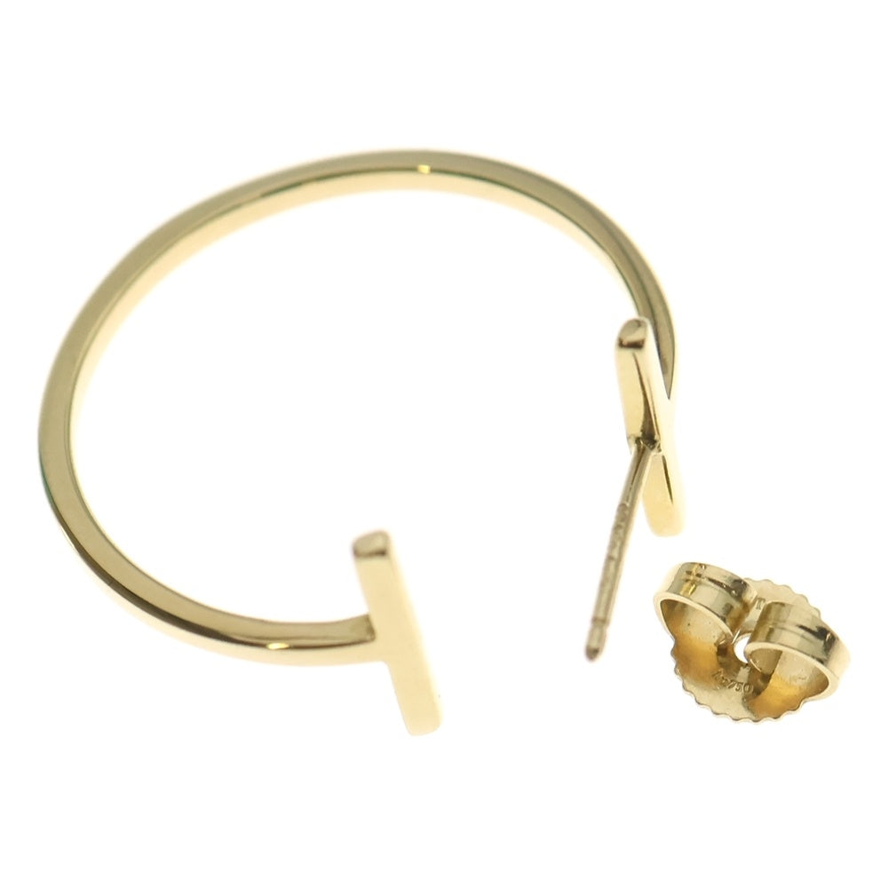 TIFFANY & Co.(ティファニー) Tワイヤー フープ ピアス K18YG イエロー