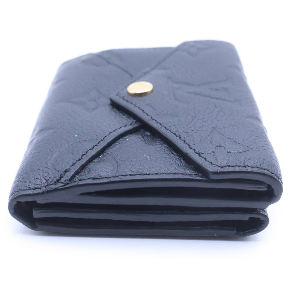 LOUIS VUITTON(ルイヴィトン) モノグラムアンプラント ポルトフォイユ・セレスト コンパクトウォレット 三つ折り財布 コインケース ブラック レザー M82133 ゴールド金具