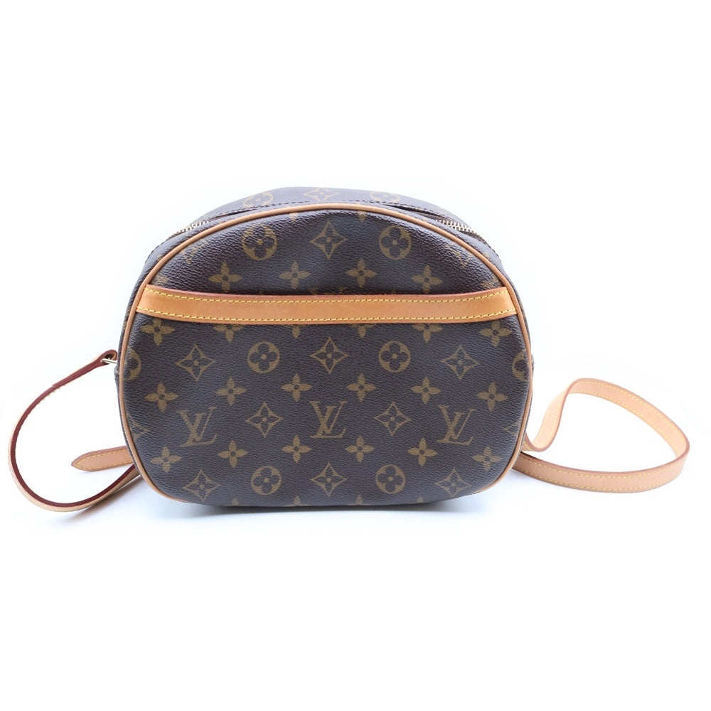LOUIS VUITTON(ルイヴィトン) モノグラム ブロア ショルダーバッグ ショルダーポシェット ブラウン レザー×PVC M51221 ゴールド金具 レディース