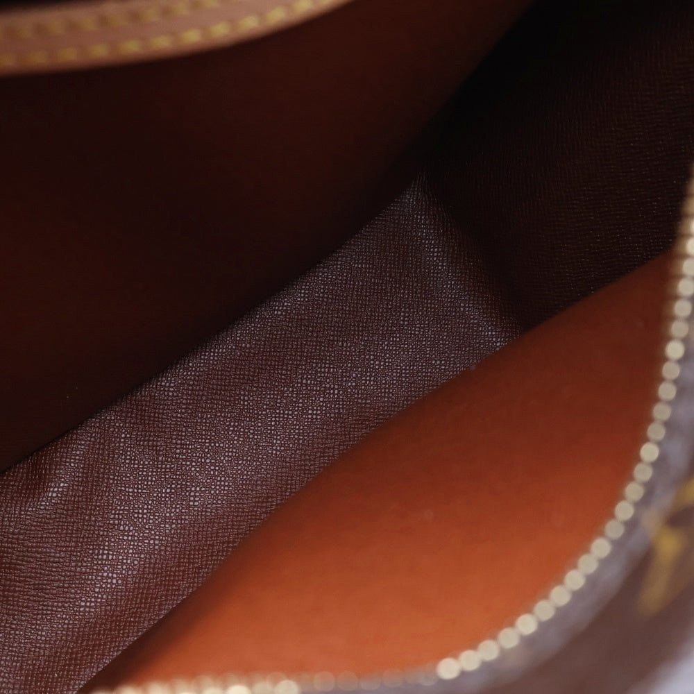 LOUIS VUITTON(ルイヴィトン) モノグラム ブロア ショルダーバッグ ショルダーポシェット ブラウン レザー×PVC M51221 ゴールド金具 レディース