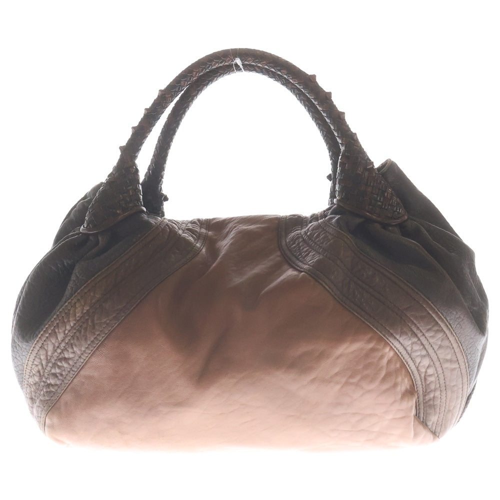 FENDI(フェンディ) スパイバッグ ハンドバッグ ブラウン レザー ゴールド金具 レディース