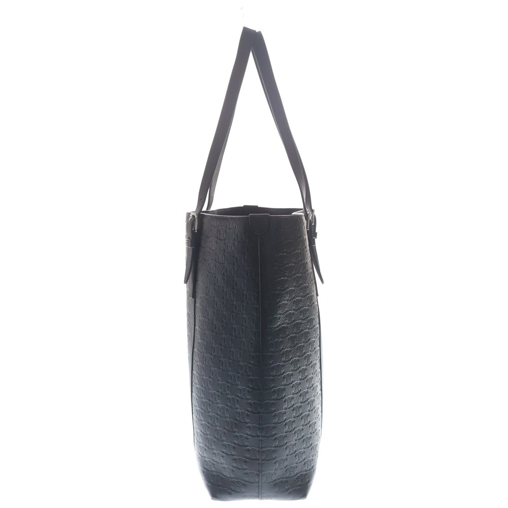 CELINE(セリーヌ) トリオンフ トートバッグ ハンドバッグ ブラック レザー 11374FQU シルバー金具 レディース