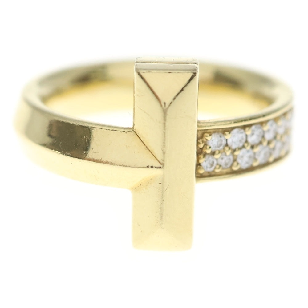 TIFFANY & Co.(ティファニー) Tワン ダイヤリング 指輪 ゴールド Au750YG D0.21ct