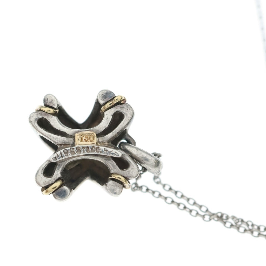 TIFFANY & Co.(ティファニー) シグネチャー クロス コンビ ネックレス K18YG シルバー/ゴールド レディース