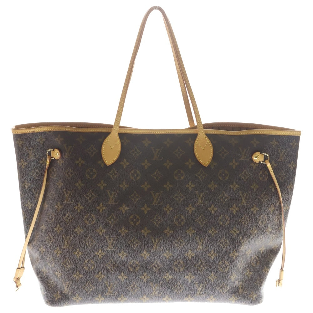 LOUIS VUITTON(ルイヴィトン) モノグラム ネヴァーフルGM トートバッグ ハンドバッグ ブラウン レザー×PVC M40157 ゴールド金具 レディース