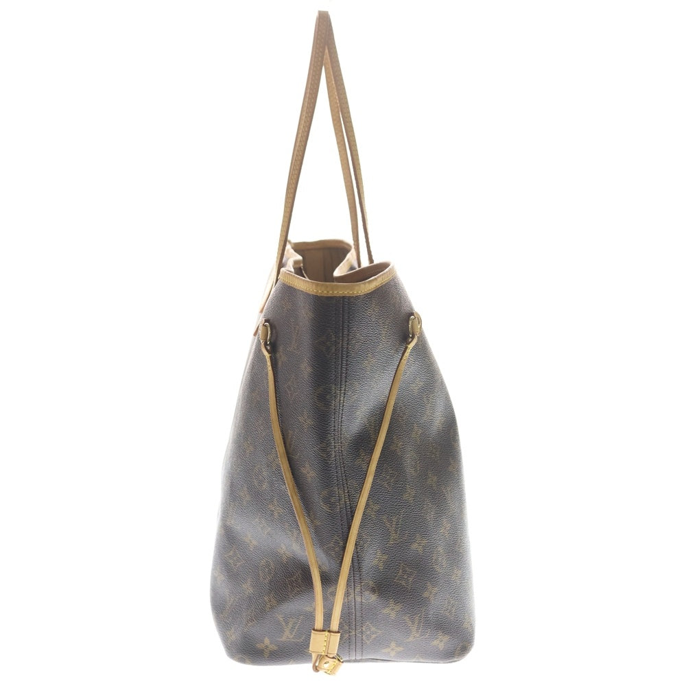 LOUIS VUITTON(ルイヴィトン) モノグラム ネヴァーフルGM トートバッグ ハンドバッグ ブラウン レザー×PVC M40157 ゴールド金具 レディース