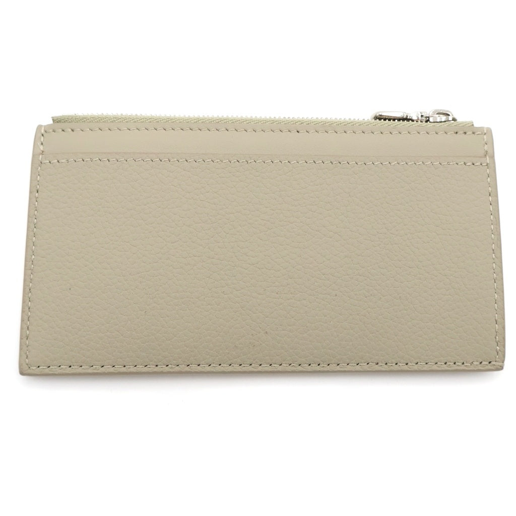 LOUIS VUITTON(ルイヴィトン) LVアロエグラム カードケース 小物入れ ミニ財布 ライトグリーン カーキ レザー M82282 シルバー金具 レディース