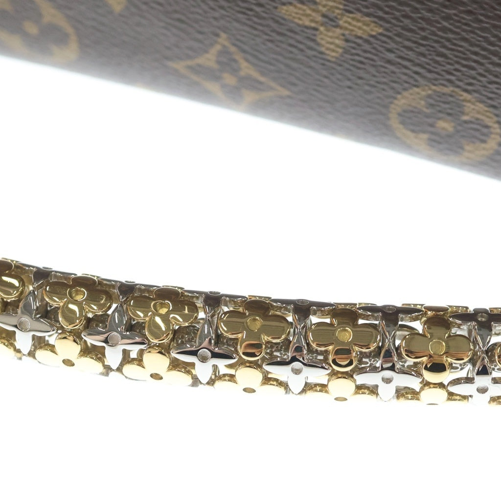 LOUIS VUITTON(ルイヴィトン) サイドトランク モノグラム PVC クロコダイル レザー ショルダーバッグ ブラウン/ブラック N88338 レディース