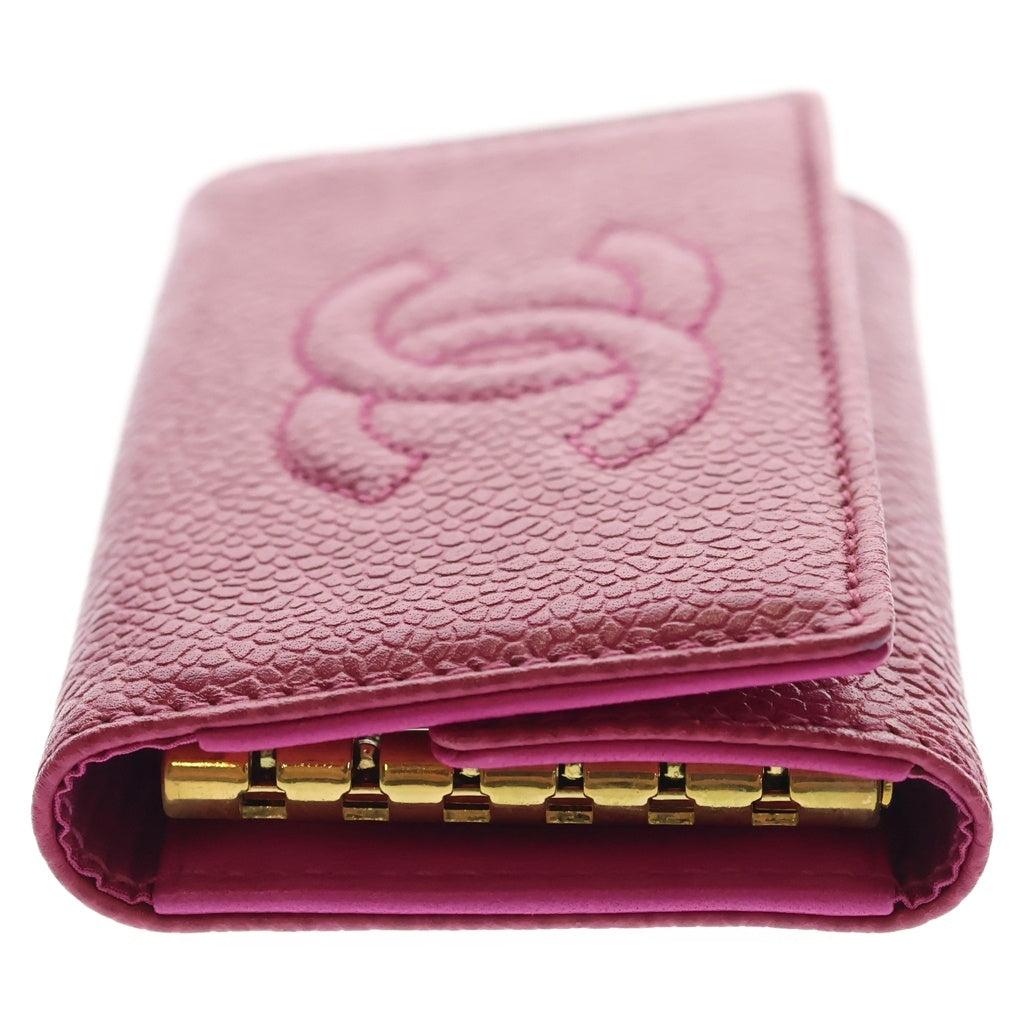 CHANEL(シャネル) ココマーク キャビアスキン レザー キーケース