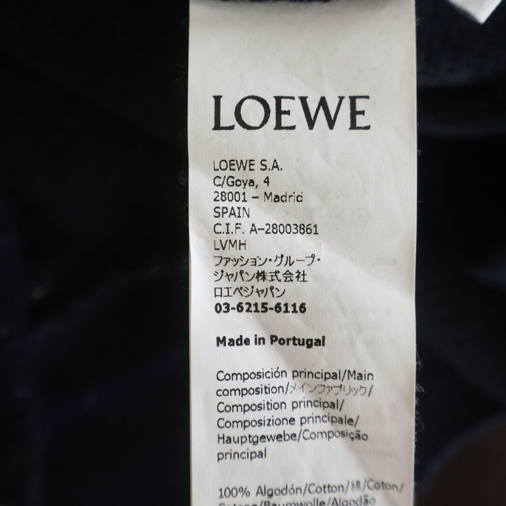 LOEWE(ロエベ) 刺繍アナグラムロゴ パーカー ネイビー 1722939 レディース