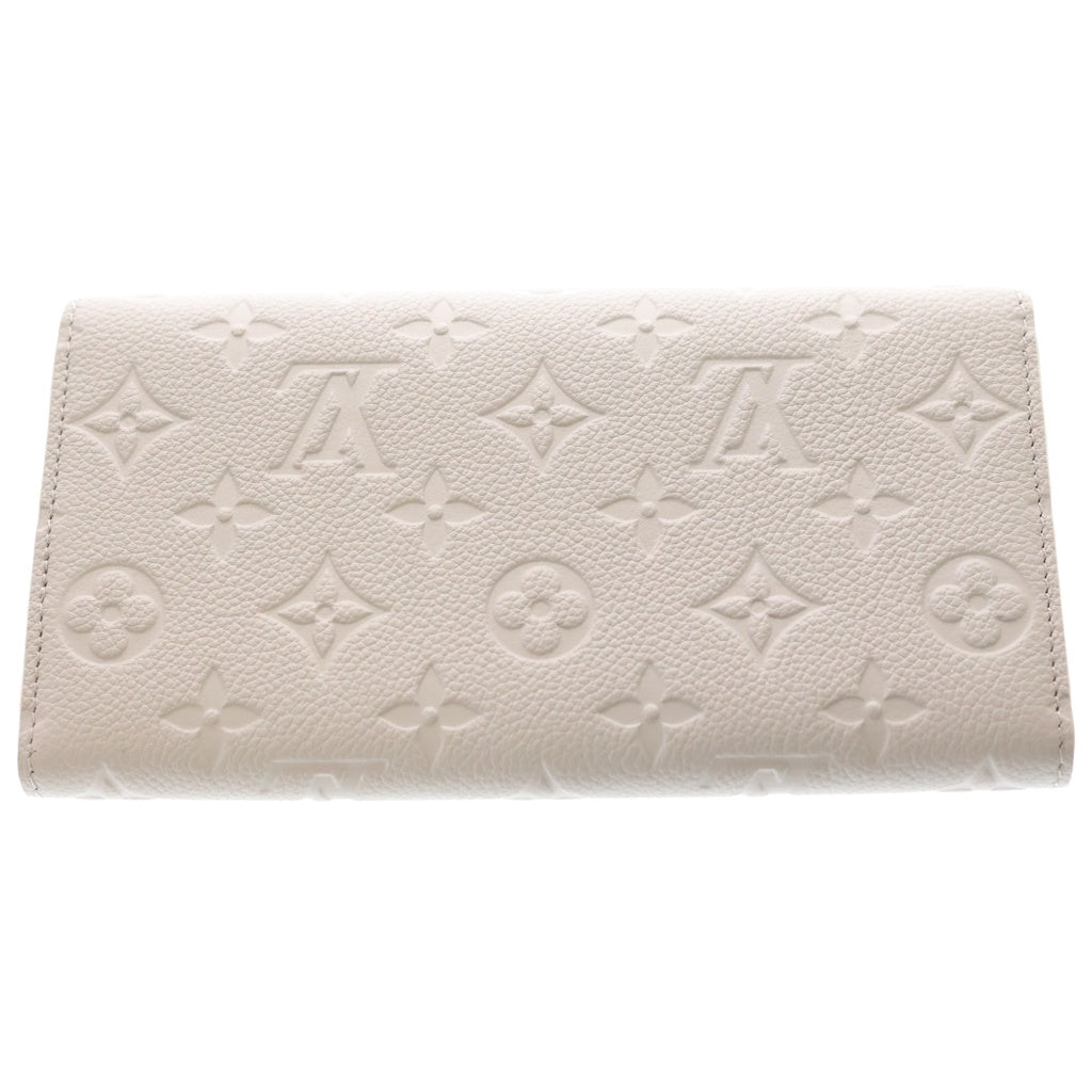 LOUIS VUITTON(ルイヴィトン) モノグラム・アンプラント ポルトフォイユ・サラ メティス ロングフラップウォレット 長財布 ブルームグレー レザー M13463 シルバー金具 レディース