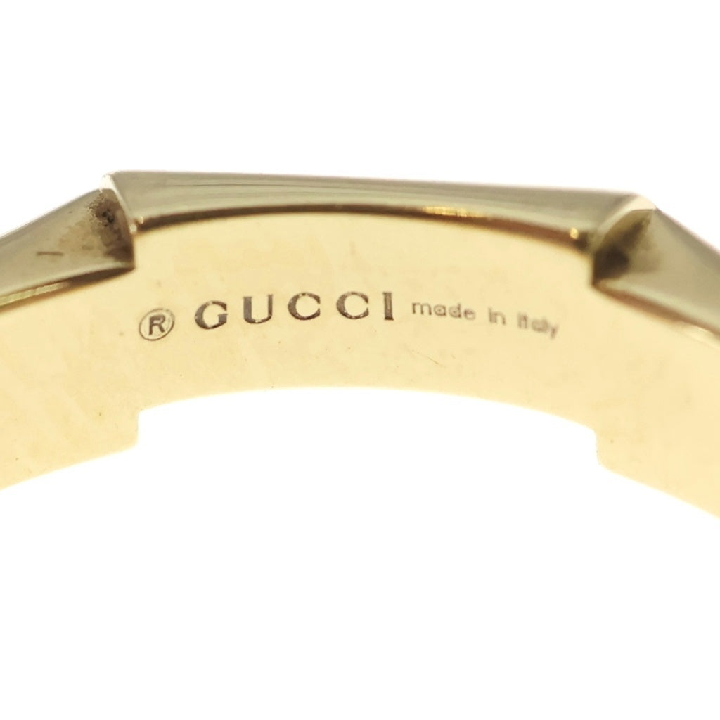 2月12取り下げ。グッチ オクタゴン 9号重量4g 18K GUCCI(グッチ) リンクトゥラブ オクタゴン ダイヤリング Au750YG
