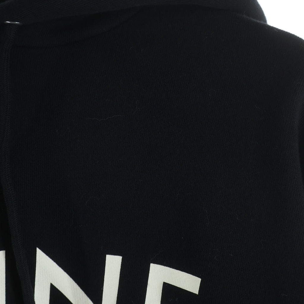 CELINE(セリーヌ) ロゴプリント パーカー ルーズスウェットフーディ ブラック コットン XS 2Y321670Q