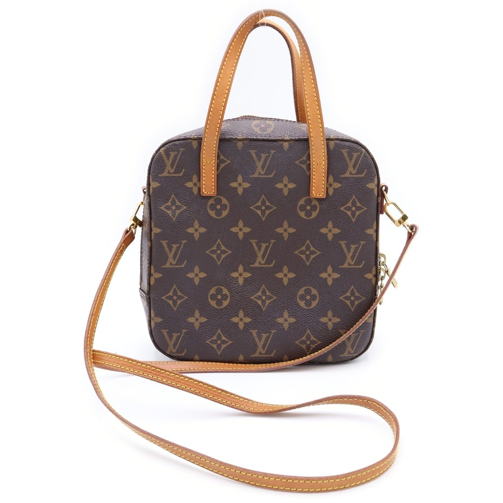 LOUIS VUITTON(ルイヴィトン) モノグラム スポンティーニ 2wayバッグ ショルダーバッグ ハンドバッグ ブラウン PVCレザー M47500 ゴールド金具 レディース