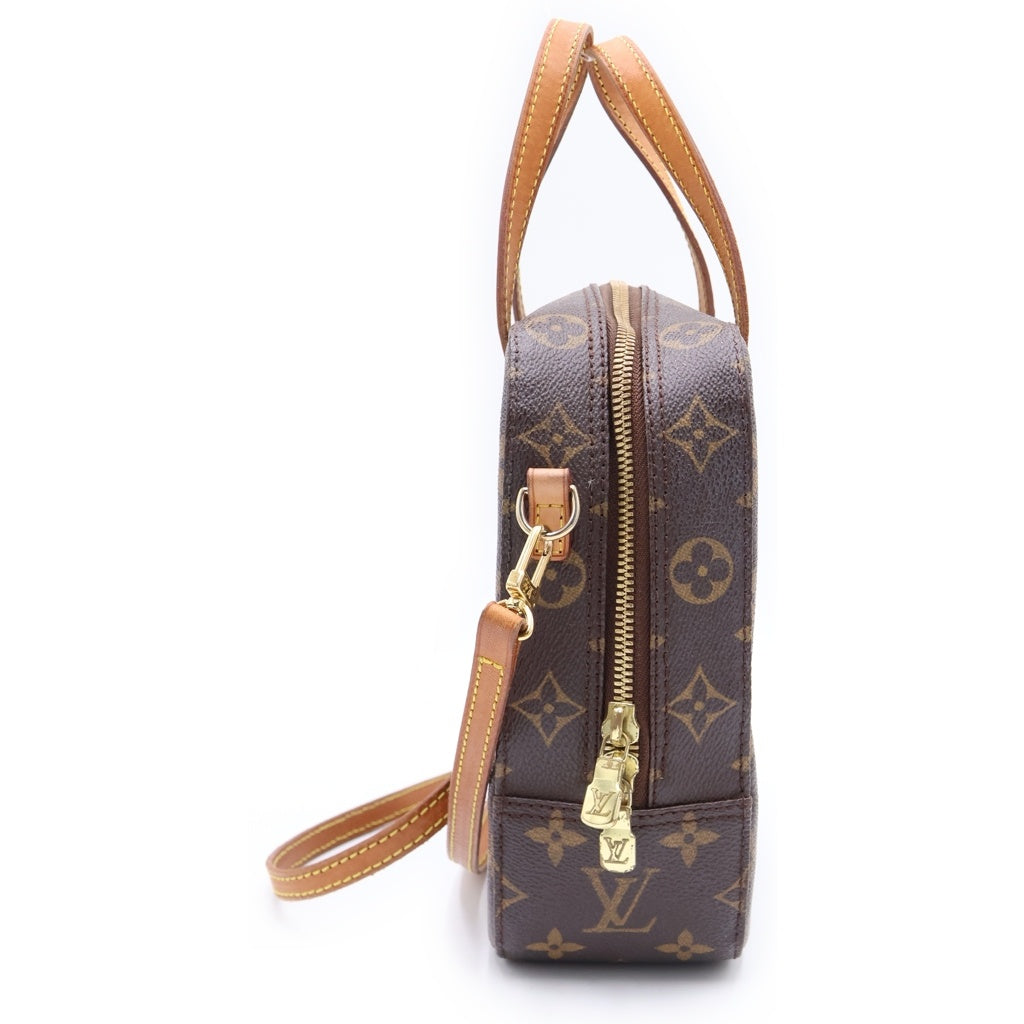 LOUIS VUITTON(ルイヴィトン) モノグラム スポンティーニ 2wayバッグ ショルダーバッグ ハンドバッグ ブラウン PVCレザー M47500 ゴールド金具 レディース