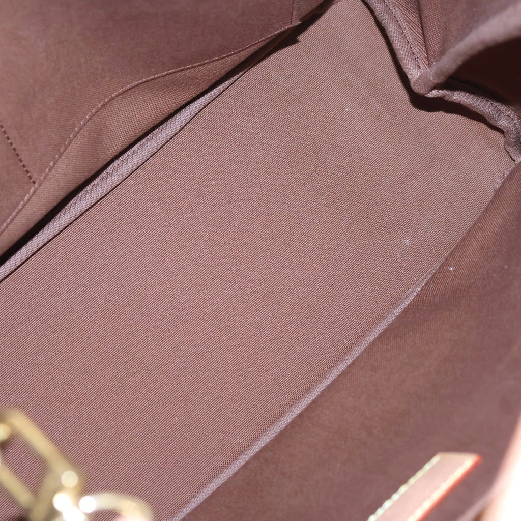 LOUIS VUITTON(ルイヴィトン) モノグラム ランドスケープ ショッパートートMM ハンドバッグ ショルダーバッグ ブラウン レザー×PVC M15274 ゴールド金具 レディース