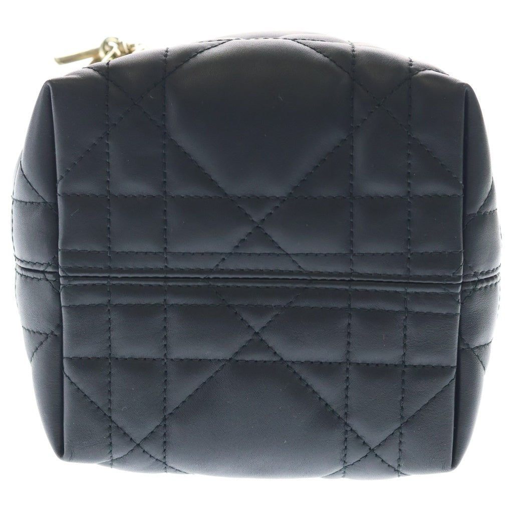 Christian Dior(クリスチャンディオール) トゥジュール バーティカルトート ナノ カナージュ 2WAY ハンド ショルダーバッグ ブラック レディース