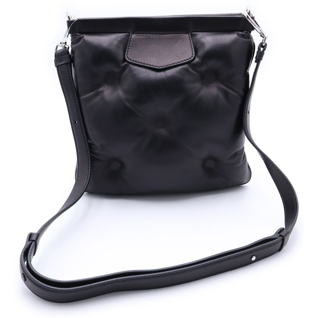 Maison Margiela(メゾンマルジェラ) メゾン マルジェラ グラムスラム ショルダーバッグ ブラック レザー シルバー金具 レディース