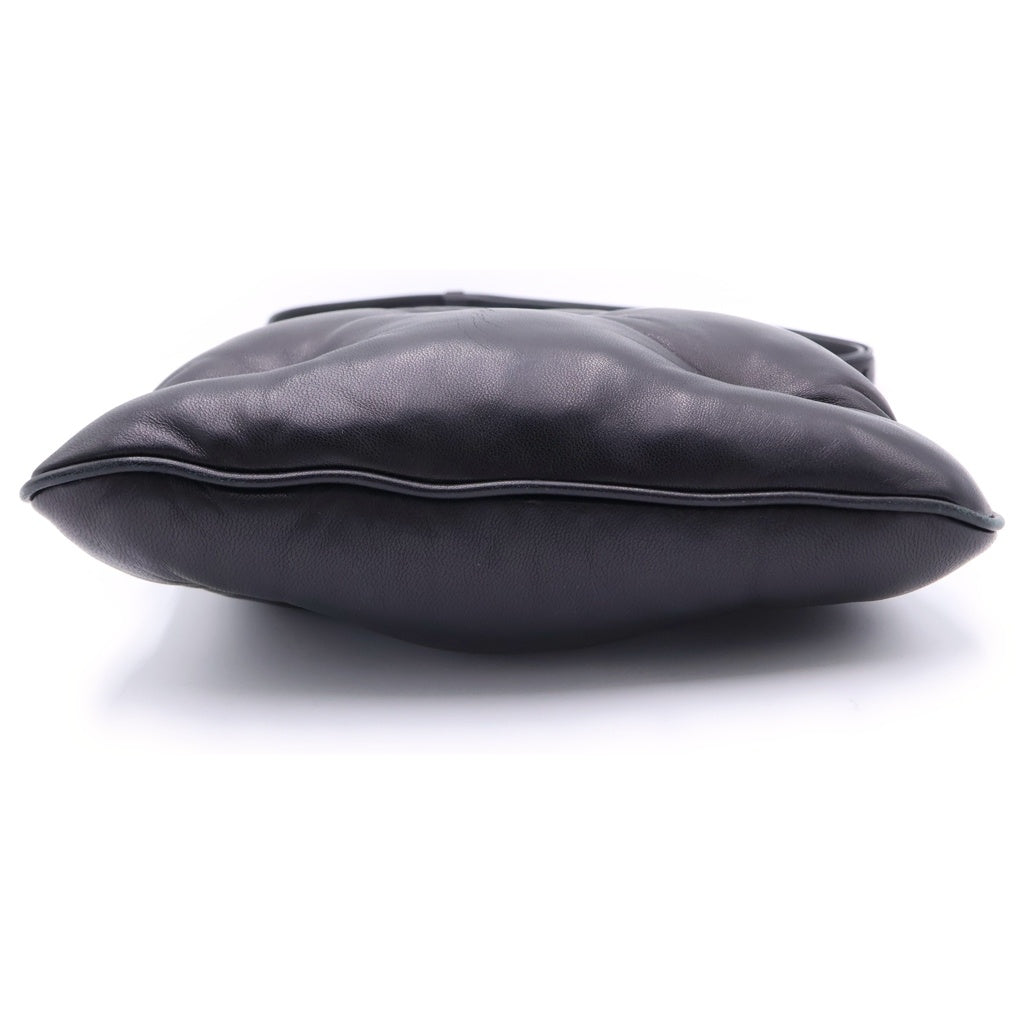 Maison Margiela(メゾンマルジェラ) メゾン マルジェラ グラムスラム ショルダーバッグ ブラック レザー シルバー金具 レディース