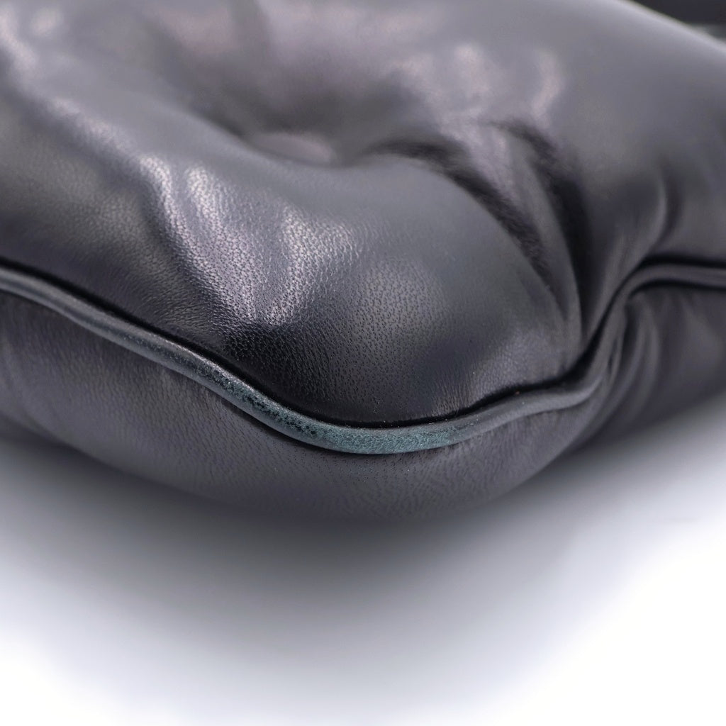 Maison Margiela(メゾンマルジェラ) メゾン マルジェラ グラムスラム ショルダーバッグ ブラック レザー シルバー金具 レディース
