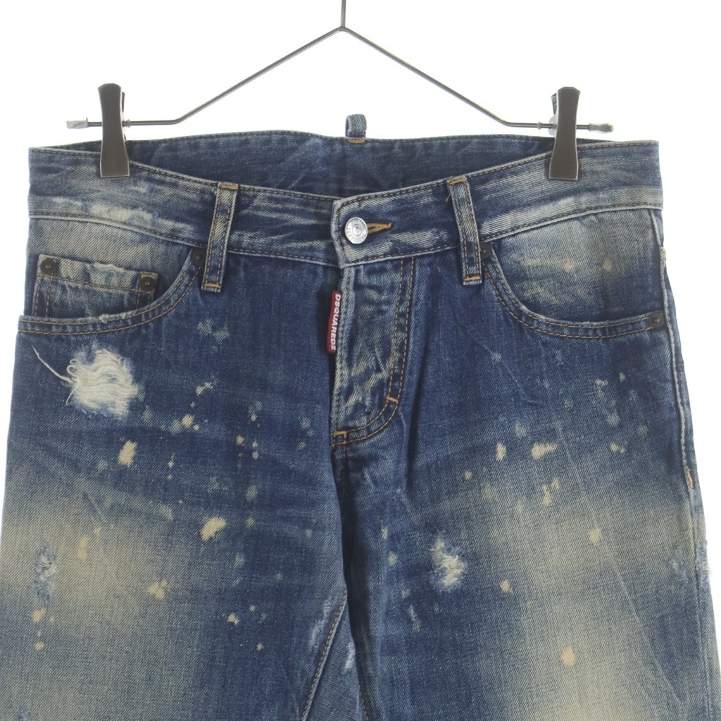 DSQUARED2(ディースクエアード) SLIM JEAN スリムジーン ダメージデニムパンツ 44 S74LA0712