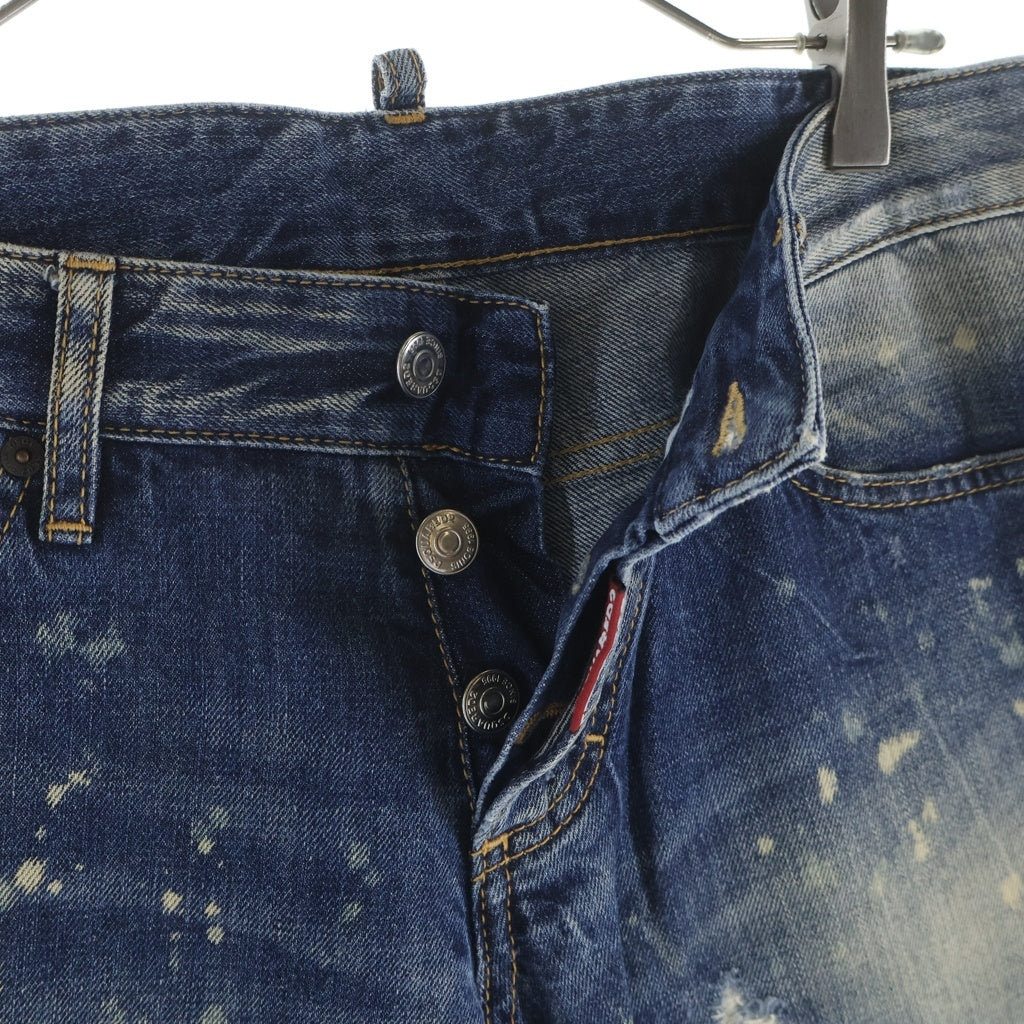 DSQUARED2(ディースクエアード) SLIM JEAN スリムジーン ダメージデニムパンツ 44 S74LA0712