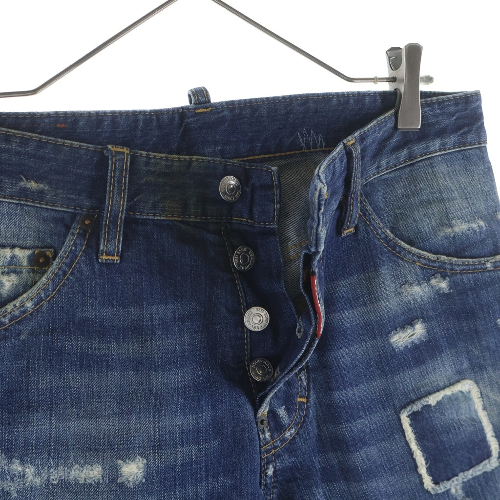 DSQUARED2(ディースクエアード) COOL GUY JEAN クールガイジーン パッチワーク ダメージデニムパンツ 44 S71LB0170