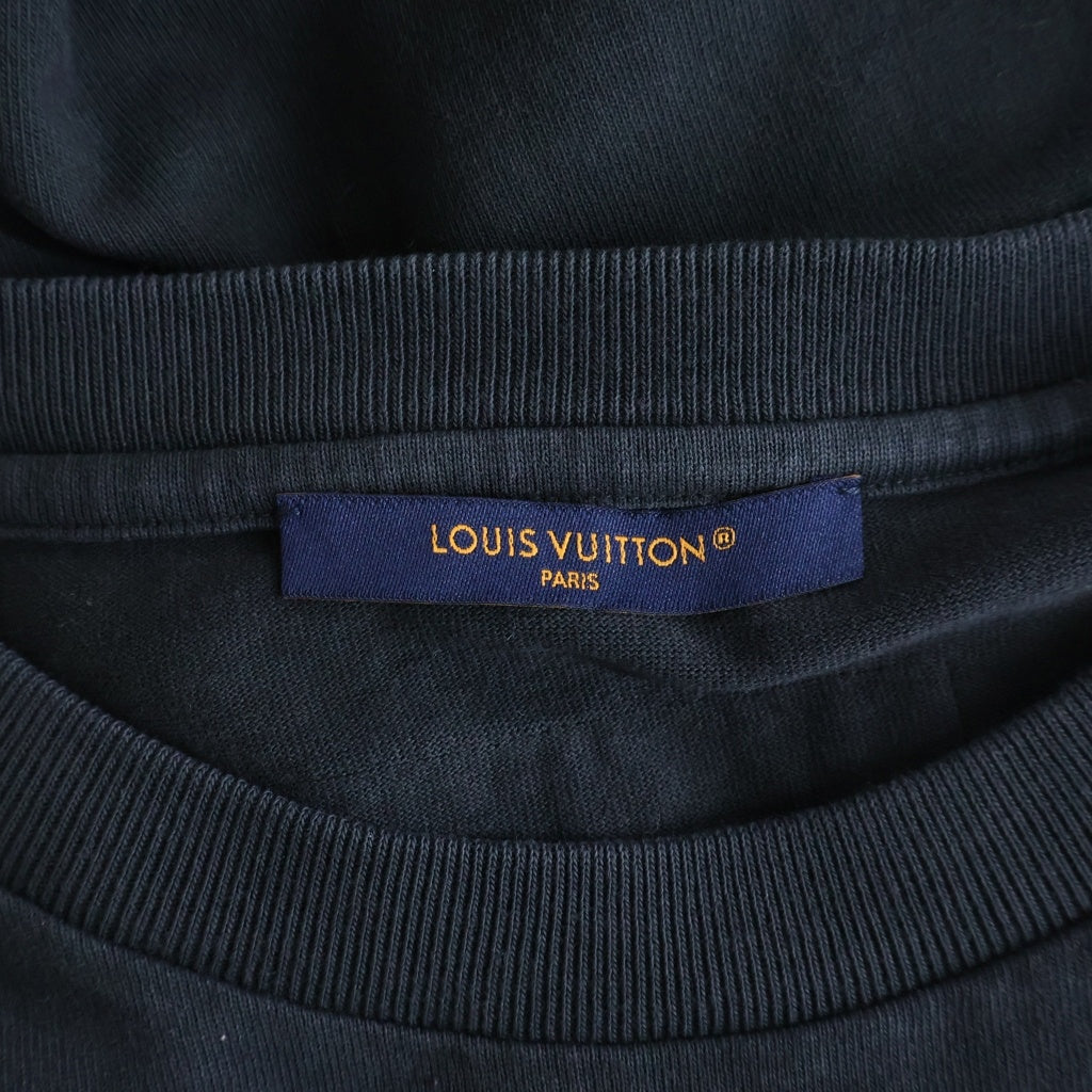 LOUIS VUITTON(ルイヴィトン) インサイドアウト クルーネック Tシャツ ネイビー #L HIY47W
