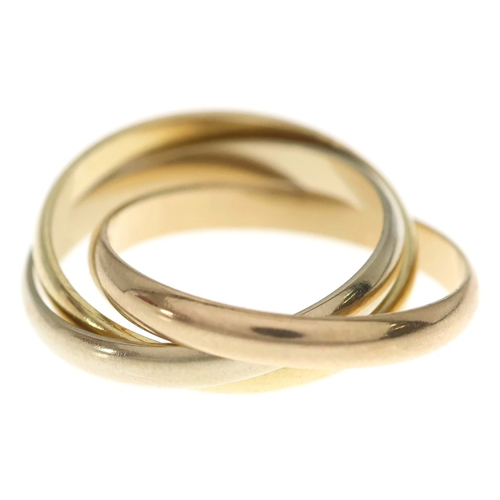 Cartier(カルティエ) トリニティ スモール リング ピンクゴールド/イエローゴールド/ホワイトゴールド 750PG/YG/WG #50 ジュエリー レディース