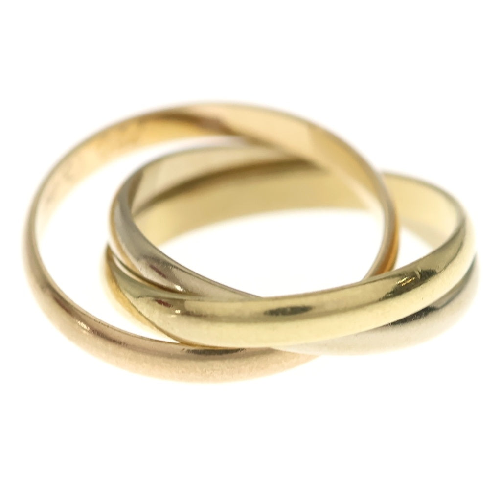 Cartier(カルティエ) トリニティ スモール リング ピンクゴールド/イエローゴールド/ホワイトゴールド 750PG/YG/WG #50 ジュエリー レディース