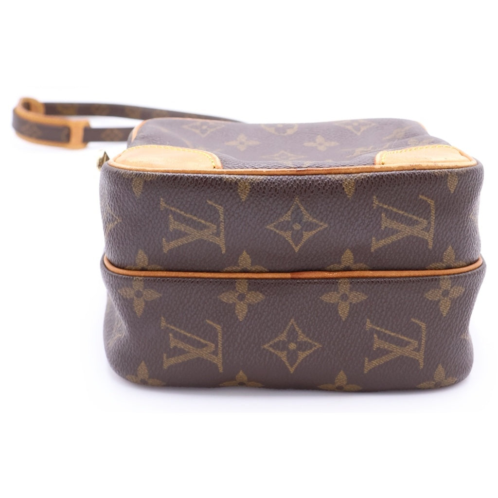 LOUIS VUITTON(ルイヴィトン) モノグラム アマゾン ショルダーバッグ ミニバッグ ブラウン レザー×PVC M45236 ゴールド金具 レディース