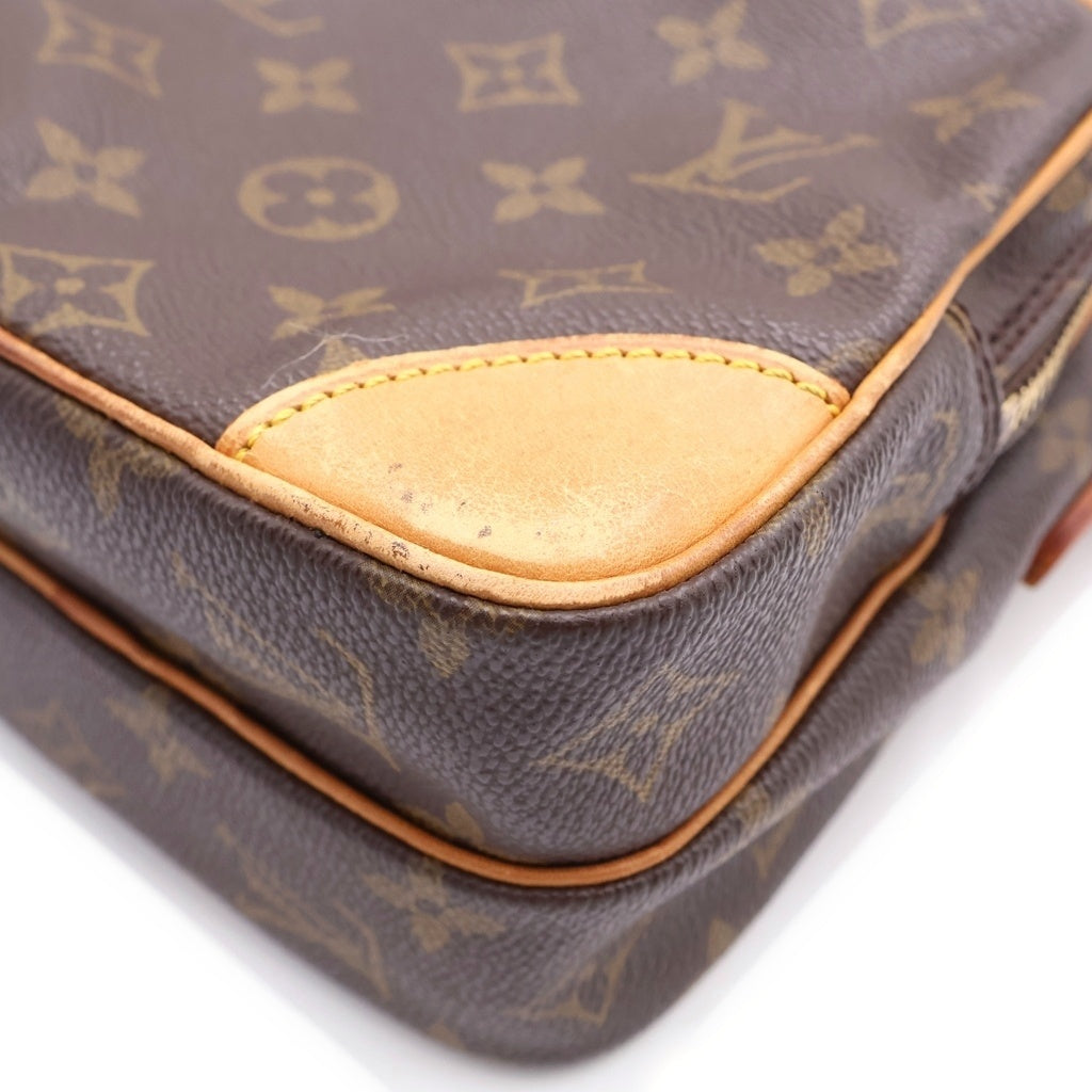 LOUIS VUITTON(ルイヴィトン) モノグラム アマゾン ショルダーバッグ ミニバッグ ブラウン レザー×PVC M45236 ゴールド金具 レディース