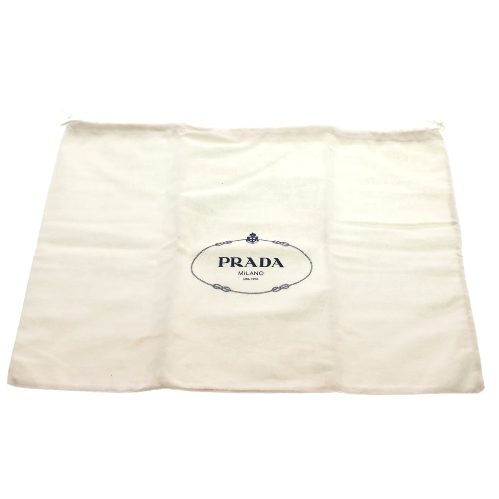 PRADA(プラダ) ミニトートバッグ ハンドバッグ ネイビー ナイロン/レザー トラインアングルロゴ B10812 レディース