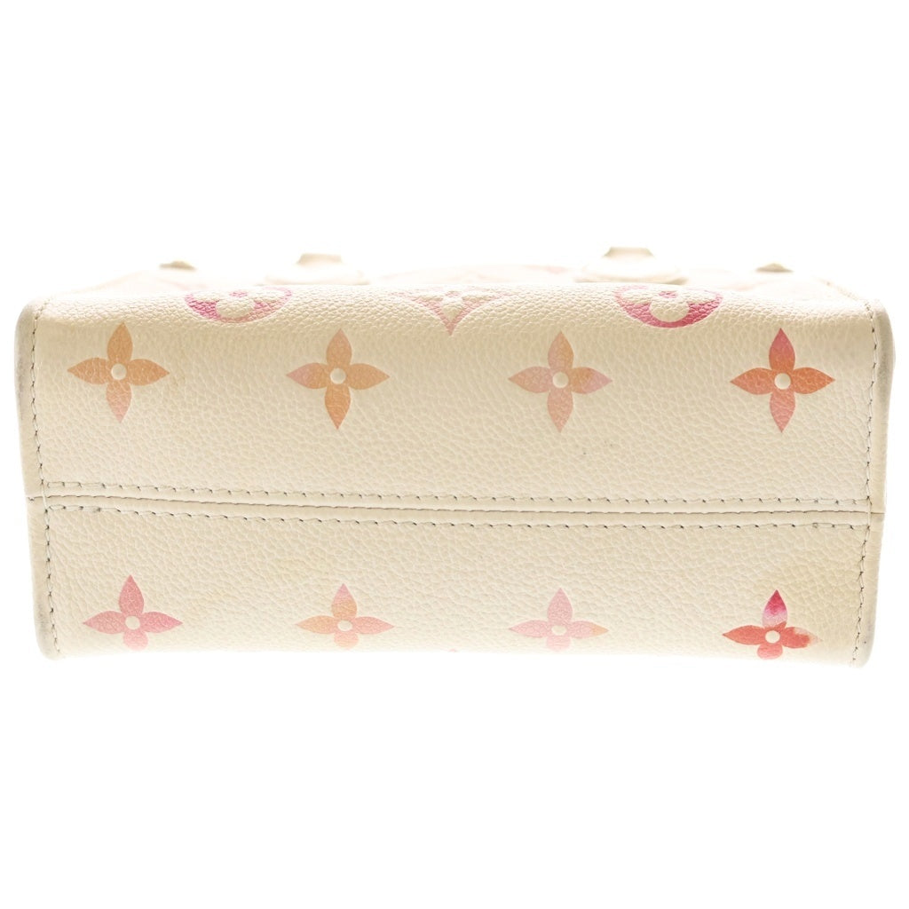 LOUIS VUITTON(ルイヴィトン) モノグラムアンプラント オンザゴーBB ハンド ショルダーバッグ 2WAY サンライズ・アクアレル ゴールド金具 アイボリー M47115 RFID レディース