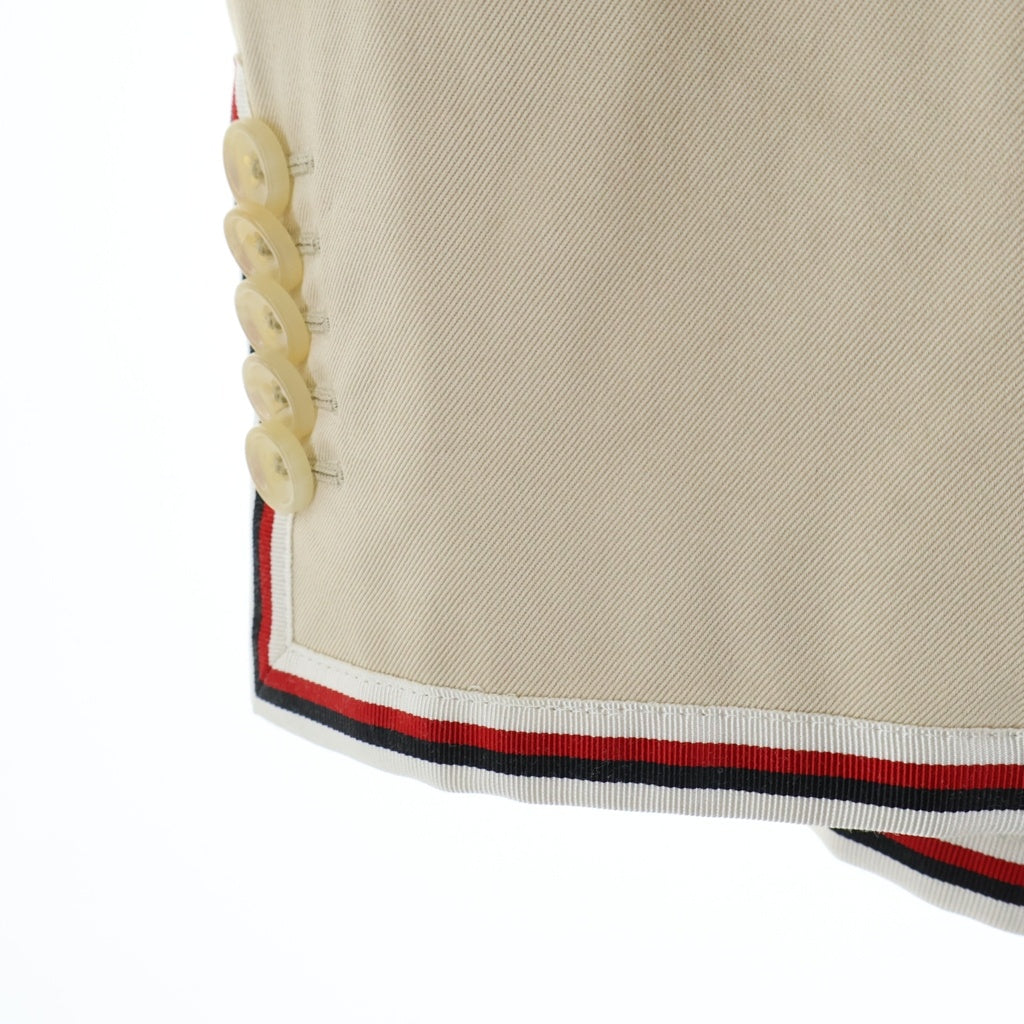 GUCCI(グッチ) XXVパイピングテーラードジャケットベージュコットン#48 478465 Z3732