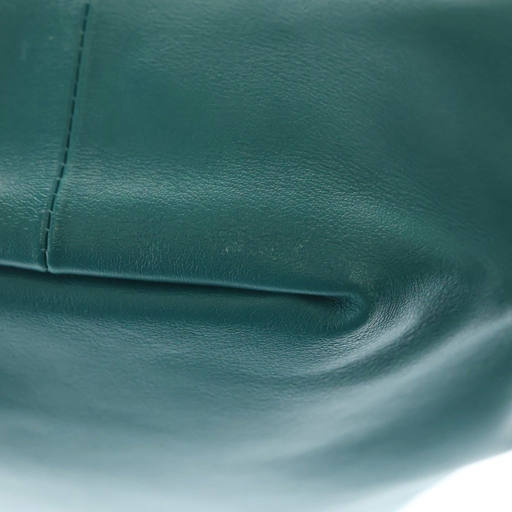 BOTTEGA VENETA(ボッテガヴェネタ) ダブルノット ハンドバッグ ミニバッグ ターコイズブルー レザー ゴールド金具