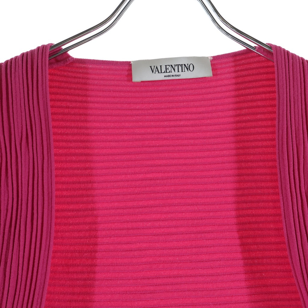 VALENTINO(ヴァレンティノ) カーディガン ピンク ナイロン #M レディース