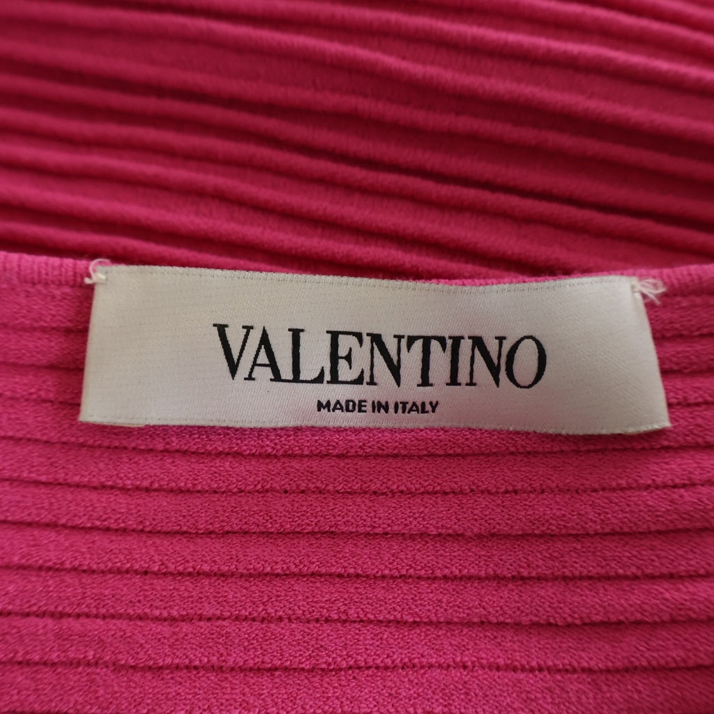 VALENTINO(ヴァレンティノ) カーディガン ピンク ナイロン #M レディース