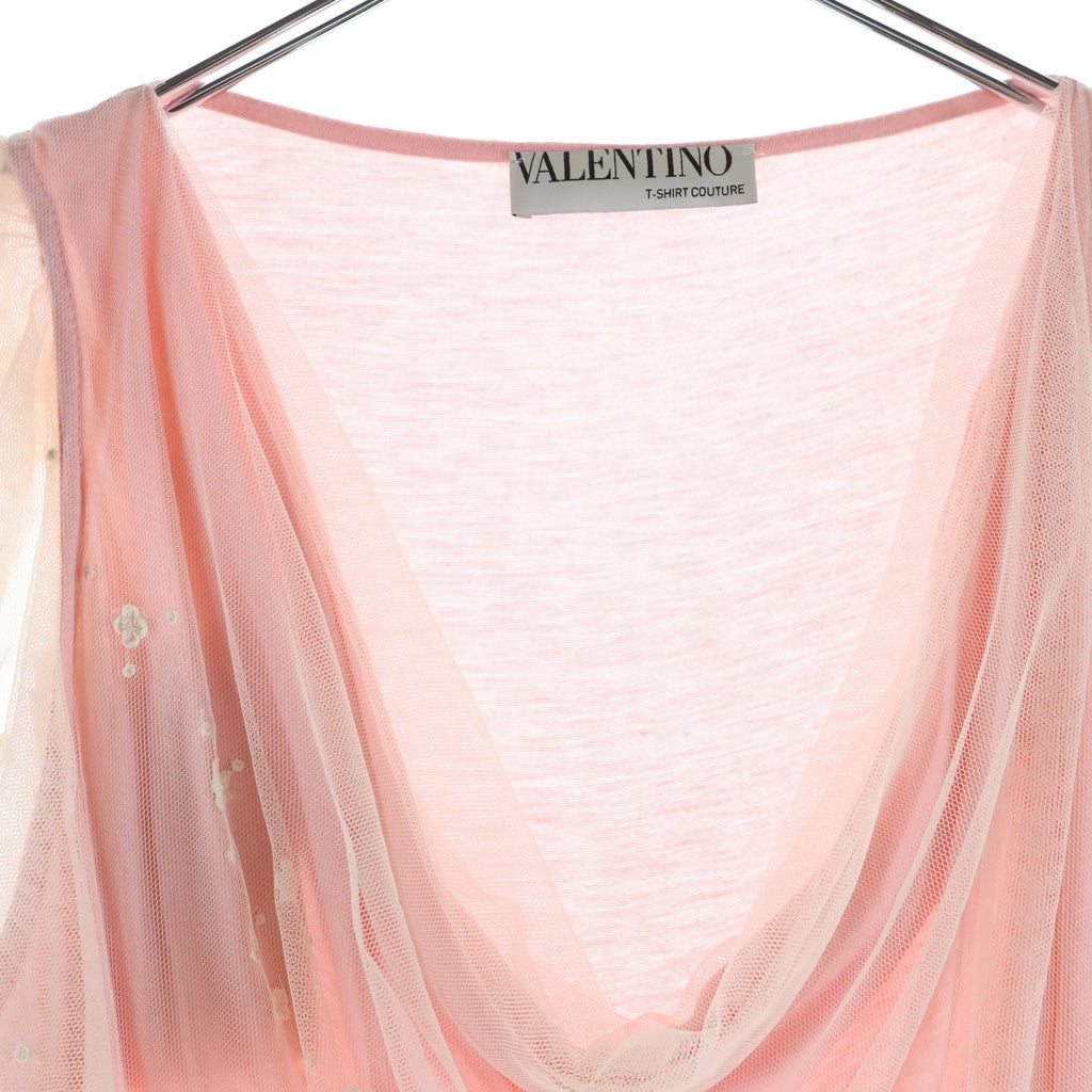 VALENTINO(ヴァレンティノ) チュール トップス フラワー ピンク #38 レディース