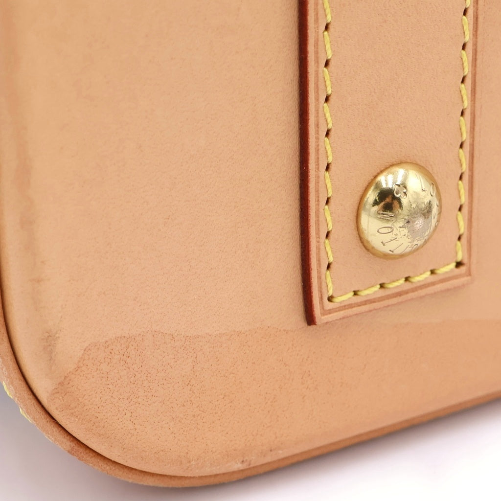 LOUIS VUITTON(ルイヴィトン) モノグラム アルマBB 2WAYバッグ ハンドバッグ ショルダーバッグ ブラウン レザー×PVC M46990 ゴールド金具 レディース