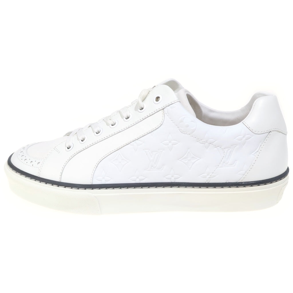 LOUIS VUITTON(ルイヴィトン) モノグラム ローカット スニーカー ホワイト レザー #5 1/2 レディース